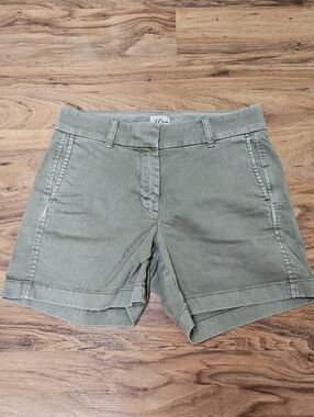 J.Crew Olive Green Chino Cotton Shorts